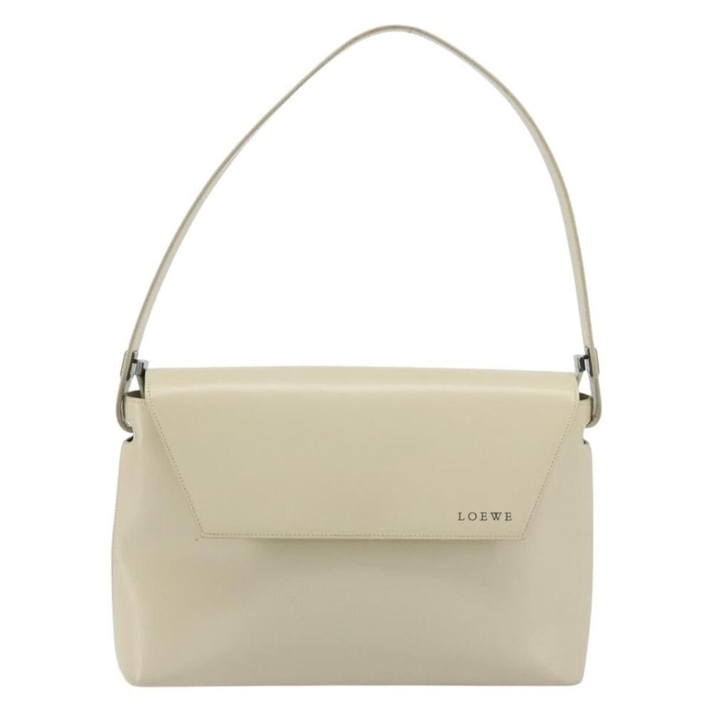 Loewe Patent Beige Silver Handbag